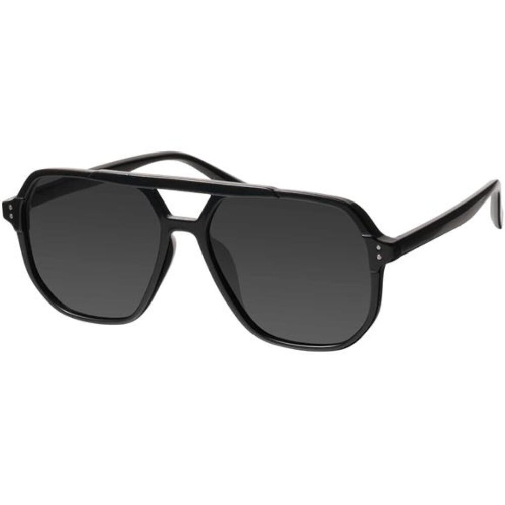 Oversized Aviator Sunglasses Polarized UV Protection Double Bridge Unisex